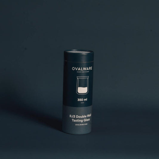 Ovalware product packaging on a dark background